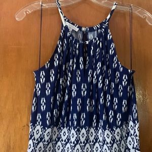 Blue and White Maxi Dress